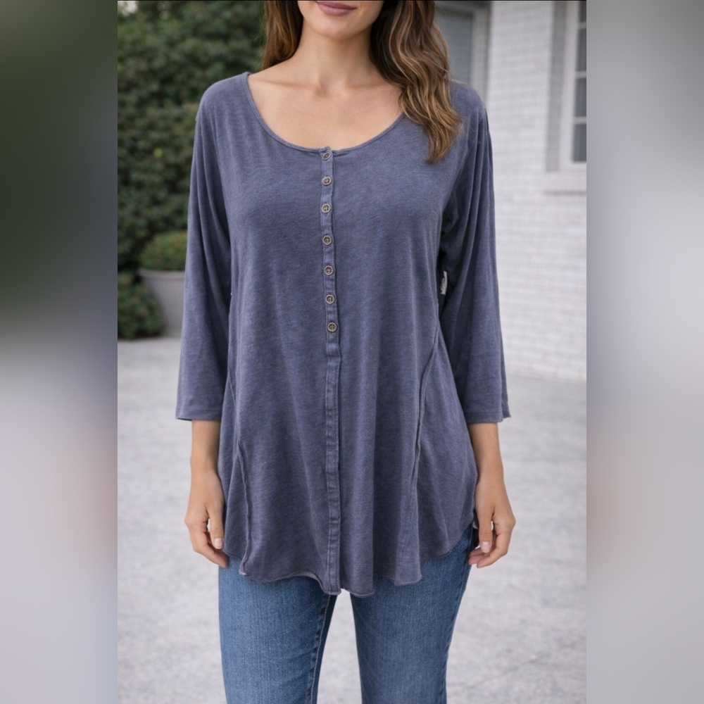 Simply Noelle Women's Button-Front Top